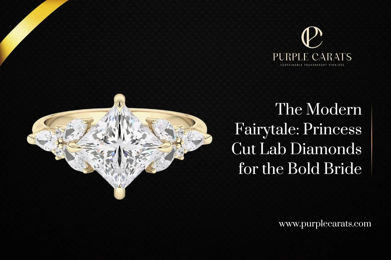 The Modern Fairytale Princess Cut Lab Diamonds for the Bold Bride