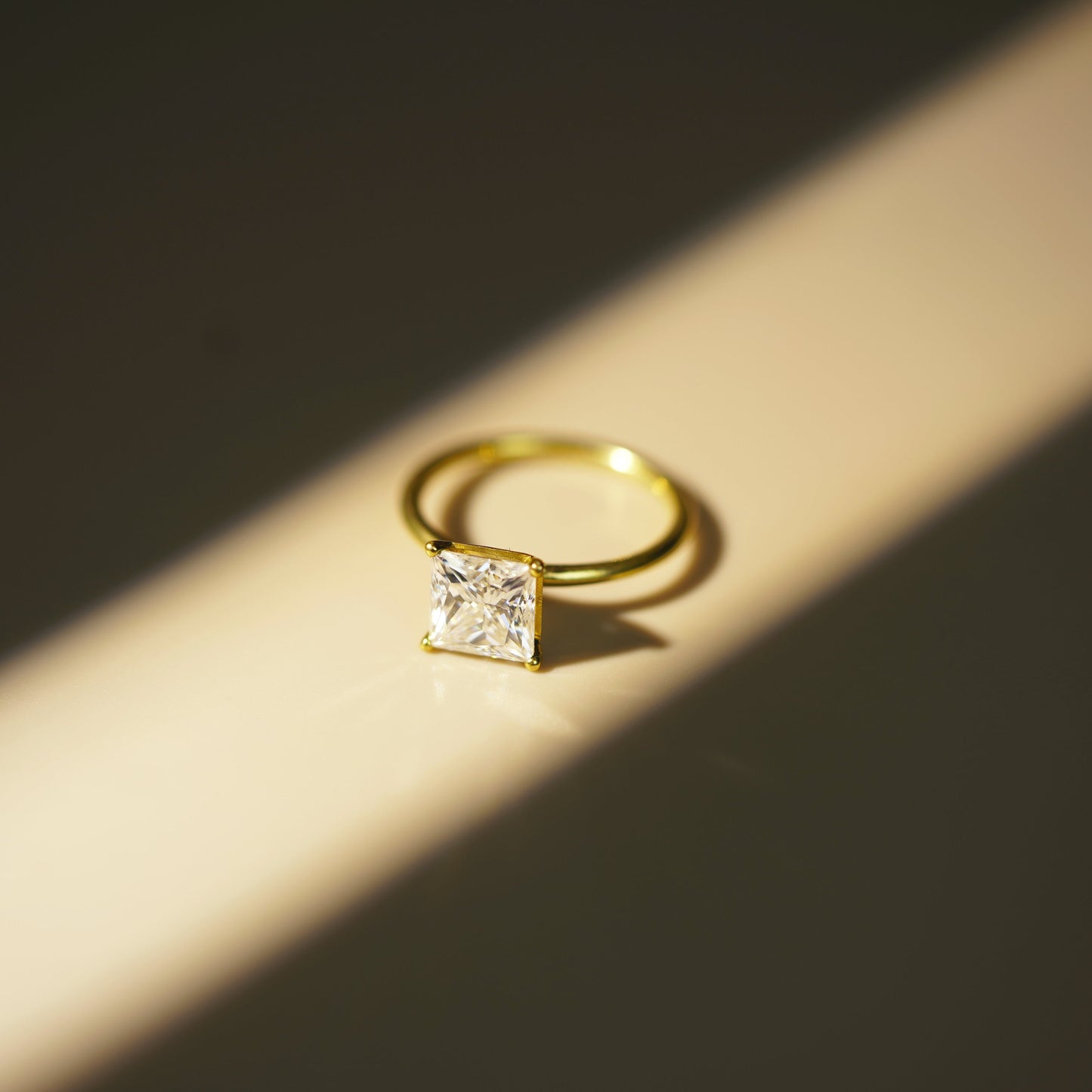 Princess Cut Solitaire Lab-Grown Diamond Engagement Ring