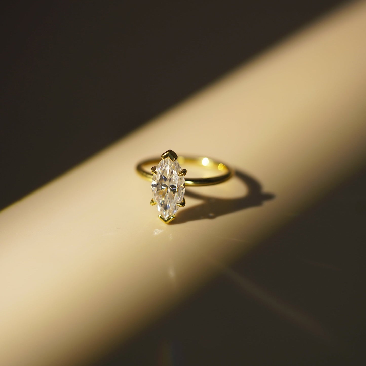 Marquise Cut Solitaire Lab-Grown Diamond Engagement Ring