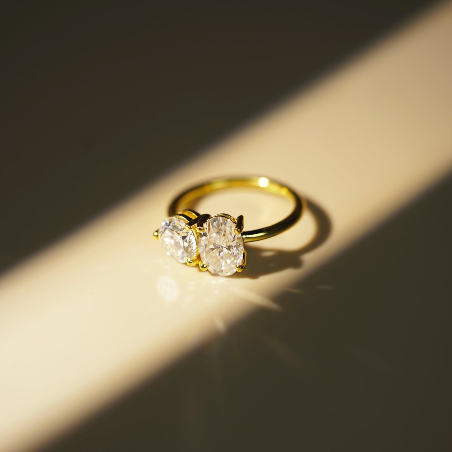4 TCW Oval & Round Cut Toi Et Moi Lab-Grown Diamond Engagement Ring