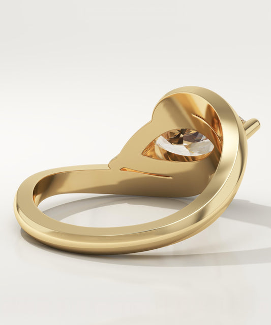 Marquise Cut Solitaire Lab-Grown Diamond Engagement Ring