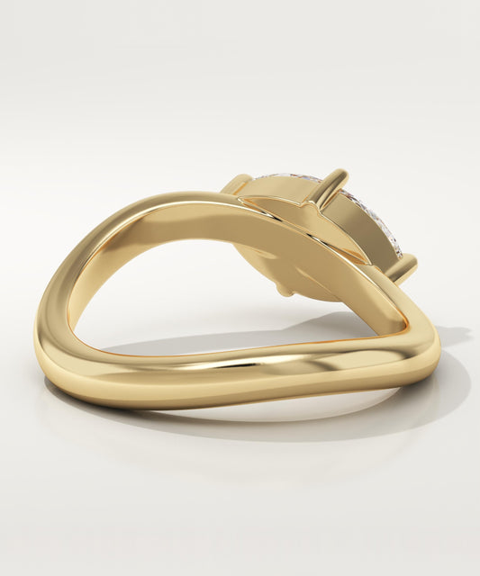 Marquise Cut Solitaire Lab-Grown Diamond Engagement Ring