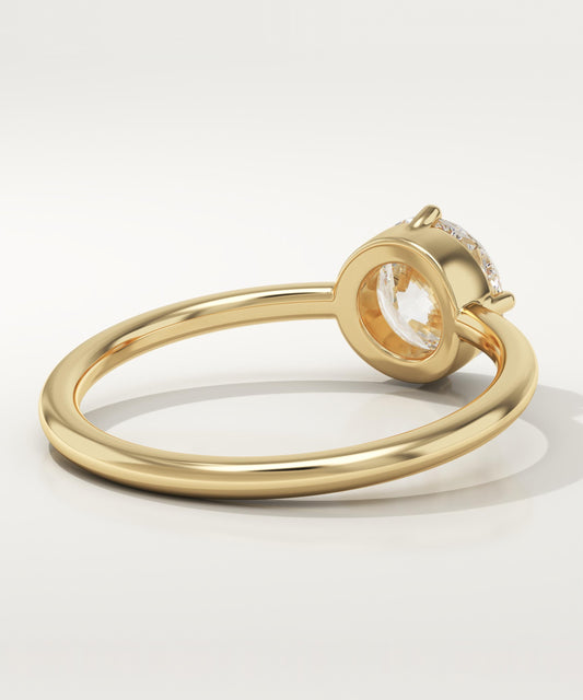 Round Cut Solitaire Lab-Grown Diamond Engagement Ring