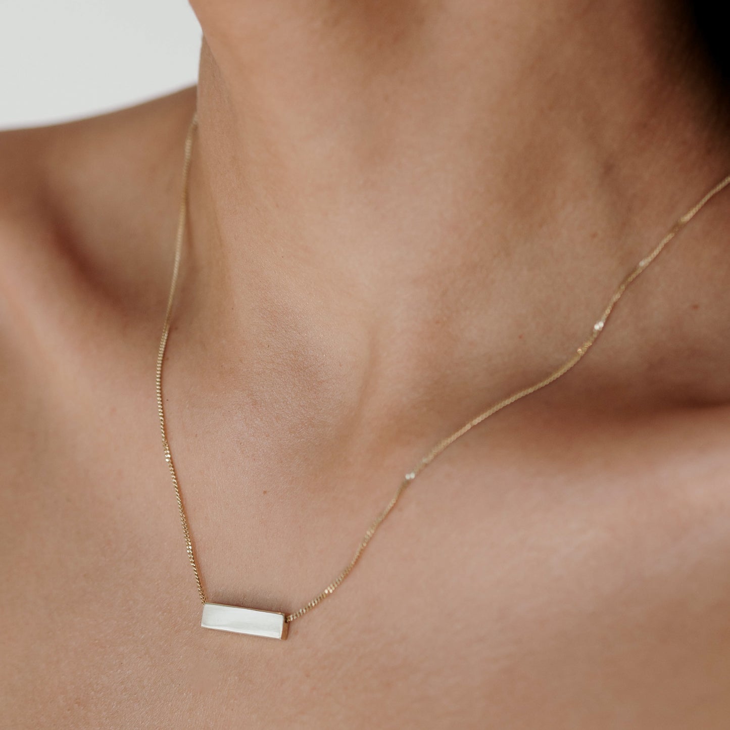 Engravable Bar Necklace