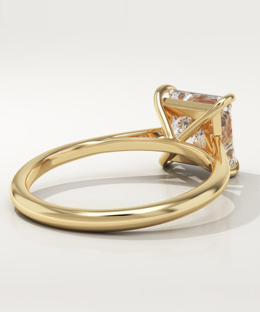 2 CT Princess Cut Solitaire Moissanite Engagement Ring
