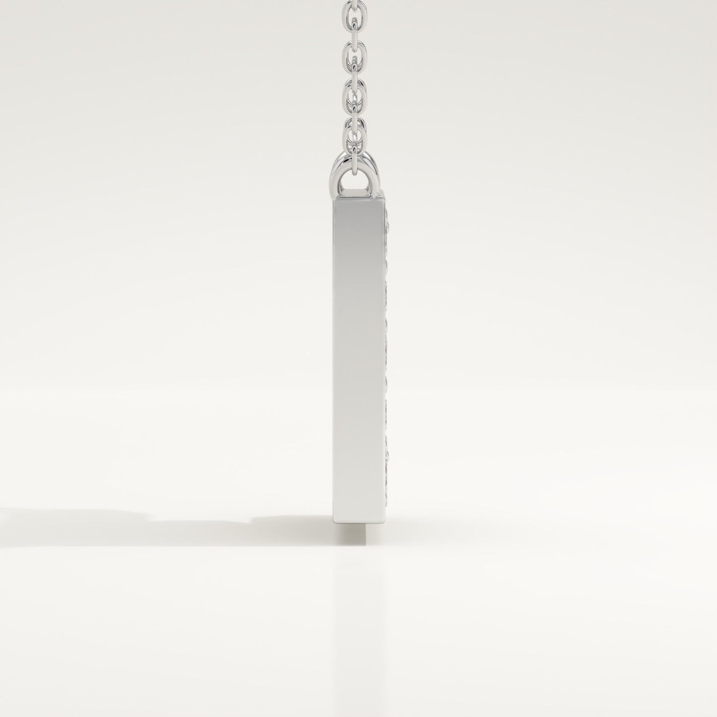 0.385 TCW Round Lab-Grown Diamond E Initial Necklace