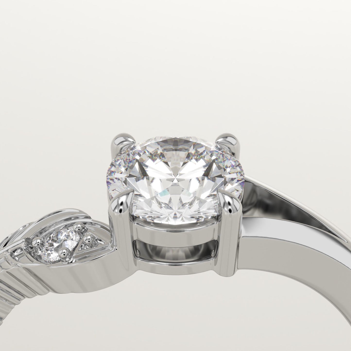 0.775 Round Cut Toi Et Moi Lab-Grown Diamond Engagement Ring