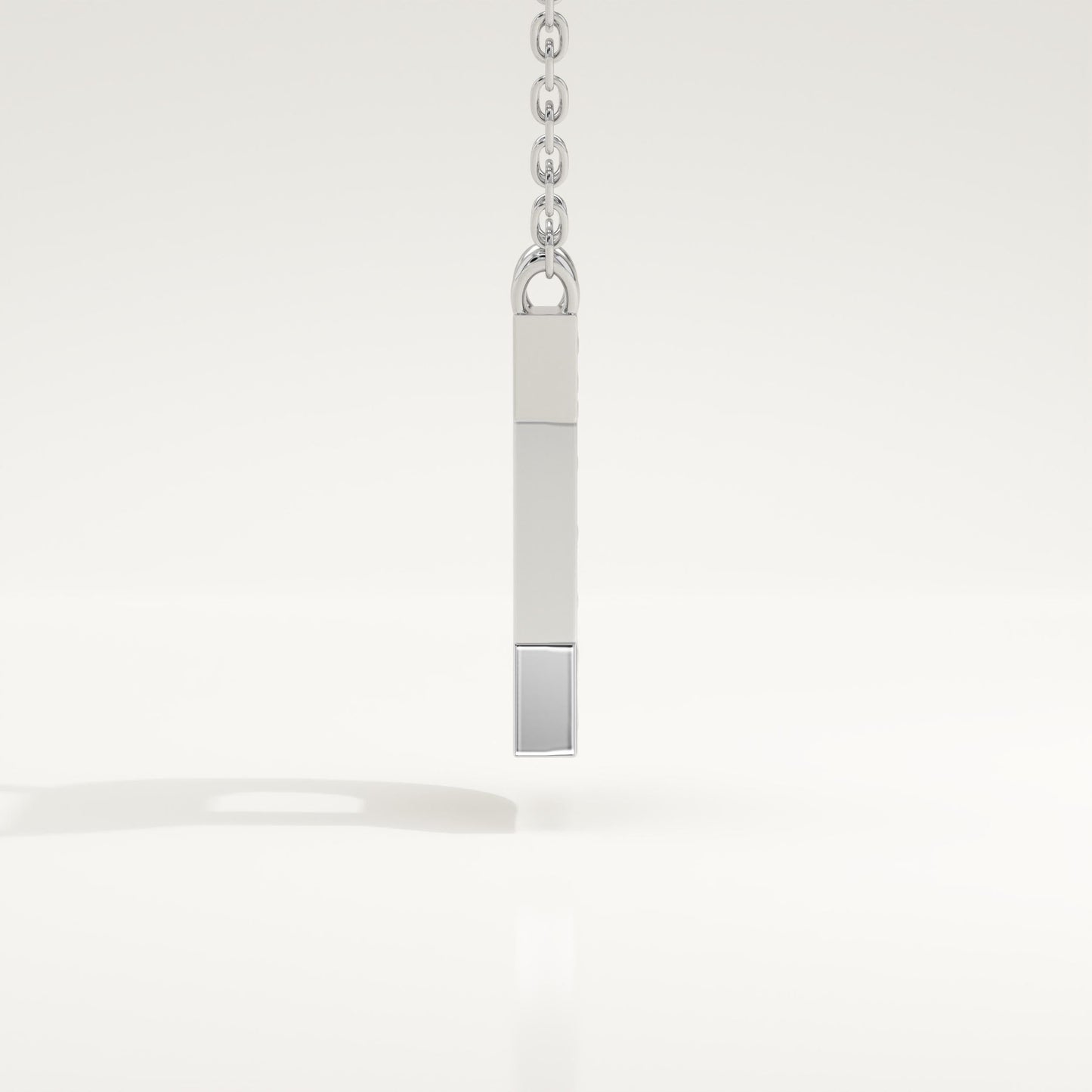 0.243 TCW Round Lab-Grown Diamond D Initial Necklace