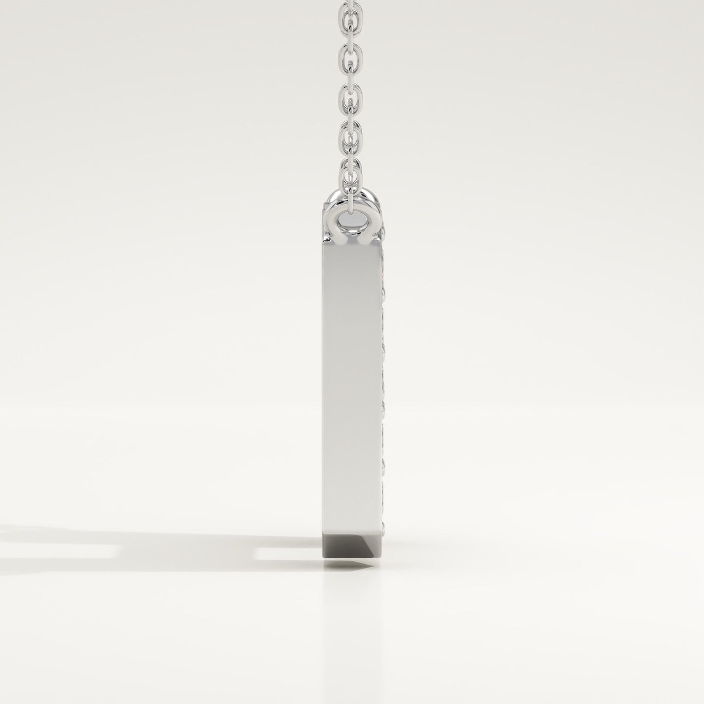 0.36 TCW Round Lab-Grown Diamond H Initial Necklace