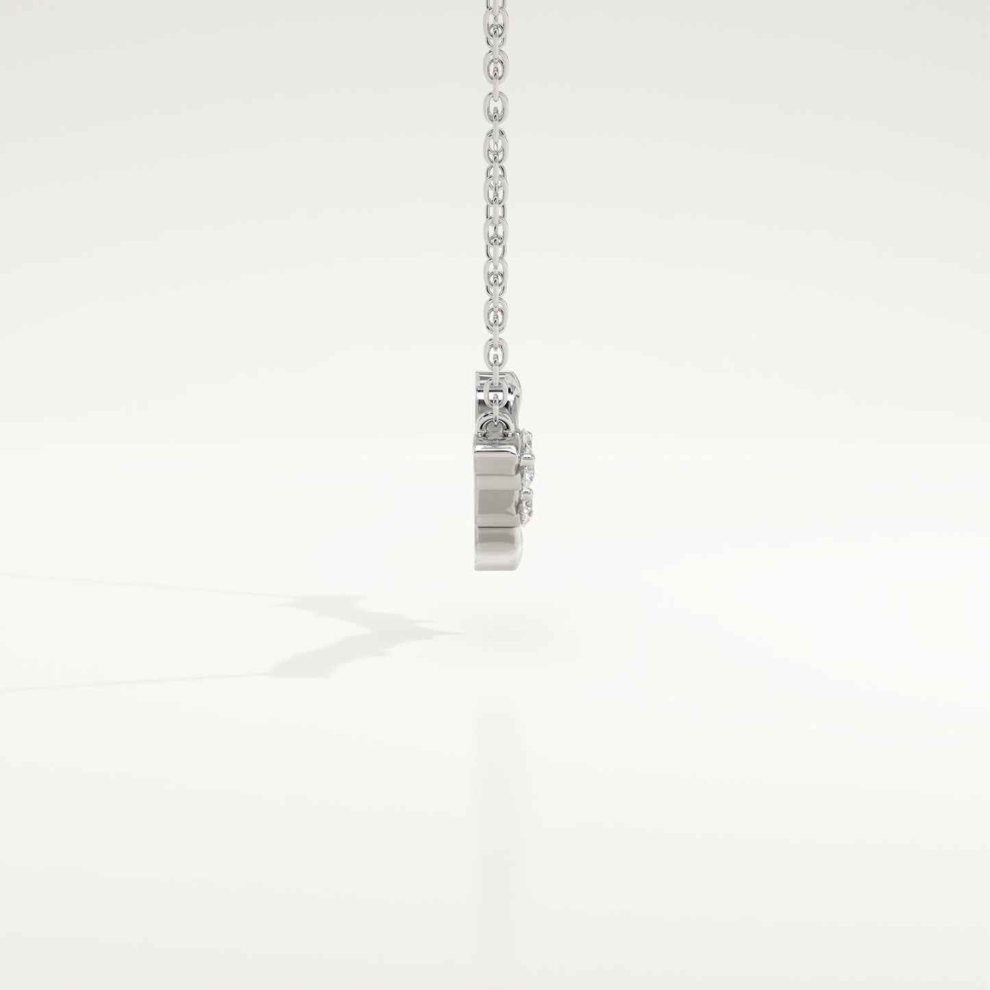 0.07 TCW Round Lab-Grown Diamond Nature Inspired Necklace