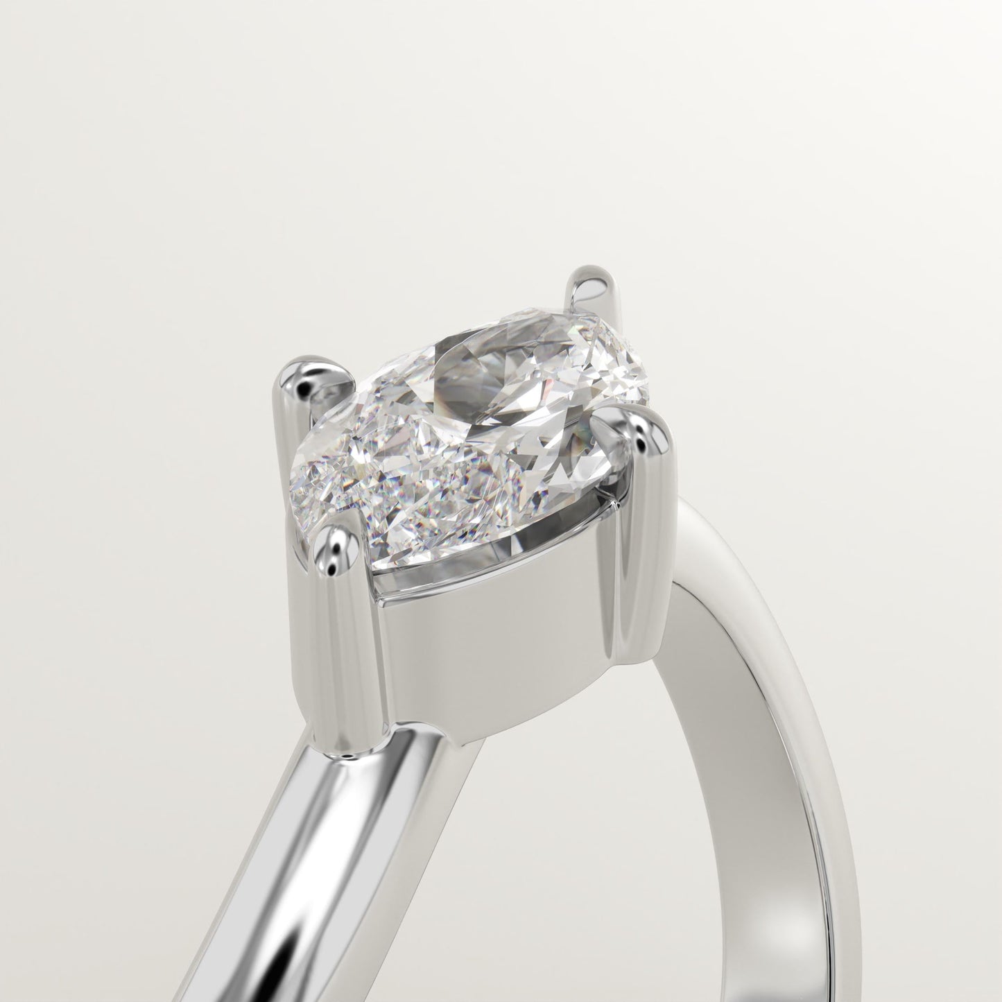 Marquise Cut Solitaire Lab-Grown Diamond Engagement Ring