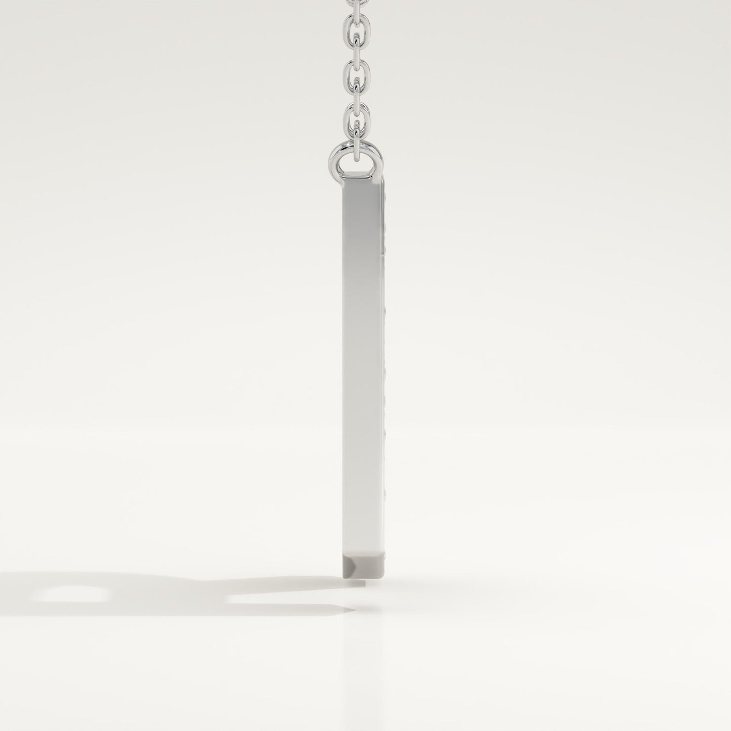 0.348 TCW Round Lab-Grown Diamond R Initial Necklace