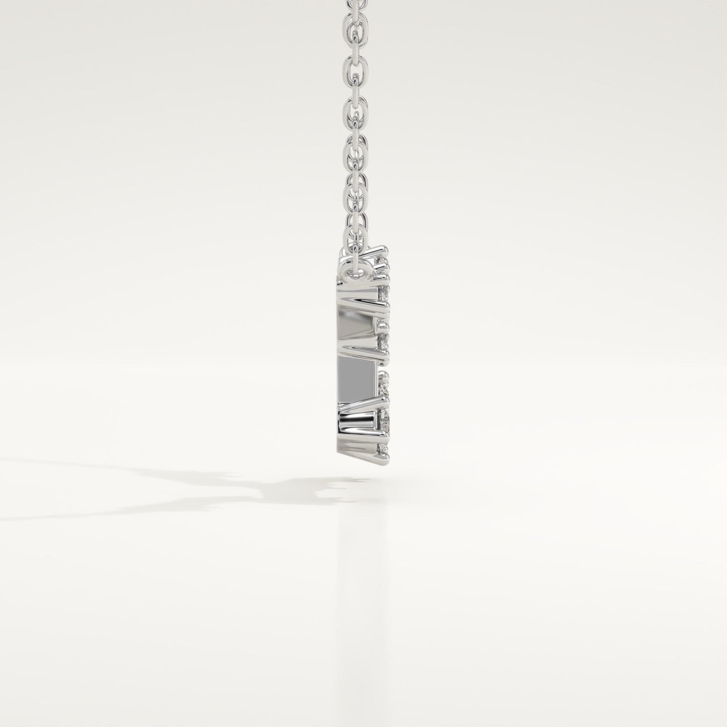 0.103 TCW Round Lab-Grown Diamond Virgo Constellation Necklace