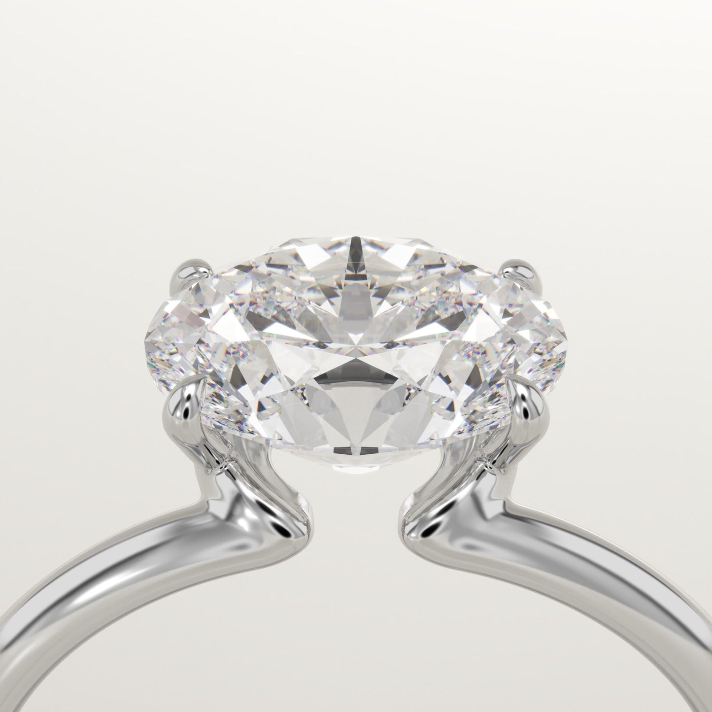 Oval Cut Solitaire Lab-Grown Diamond Engagement Ring