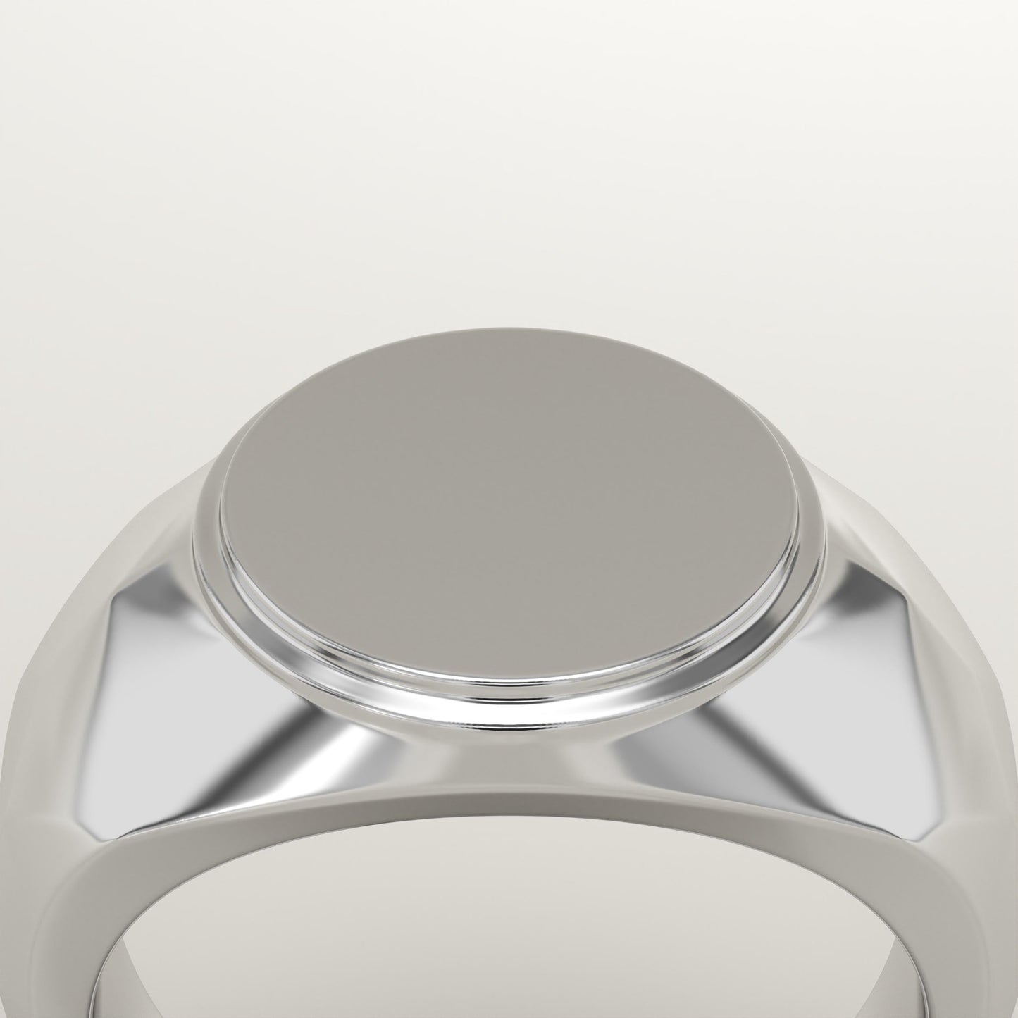 Signet Wedding Band For Men