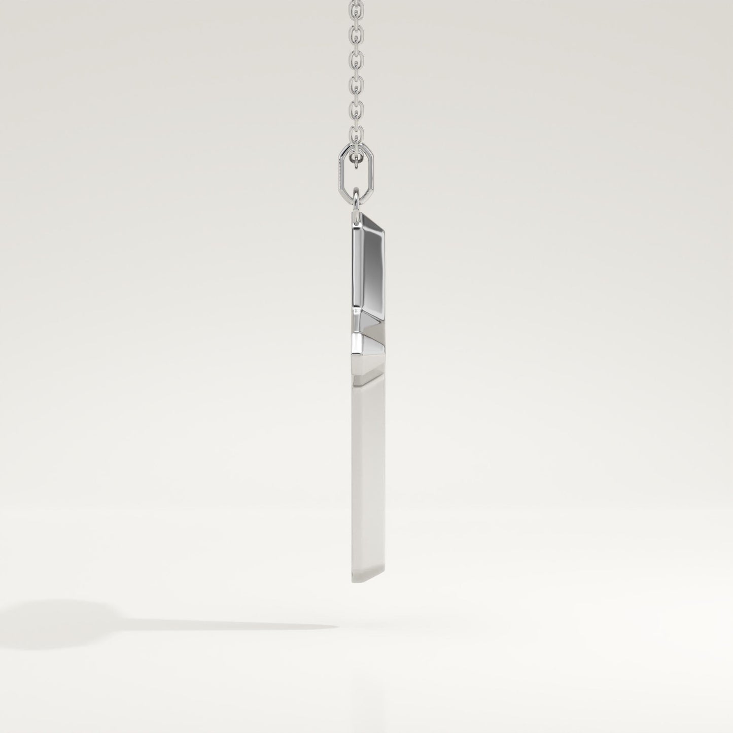 0.193 TCW Round Lab-Grown Diamond Cross Necklace