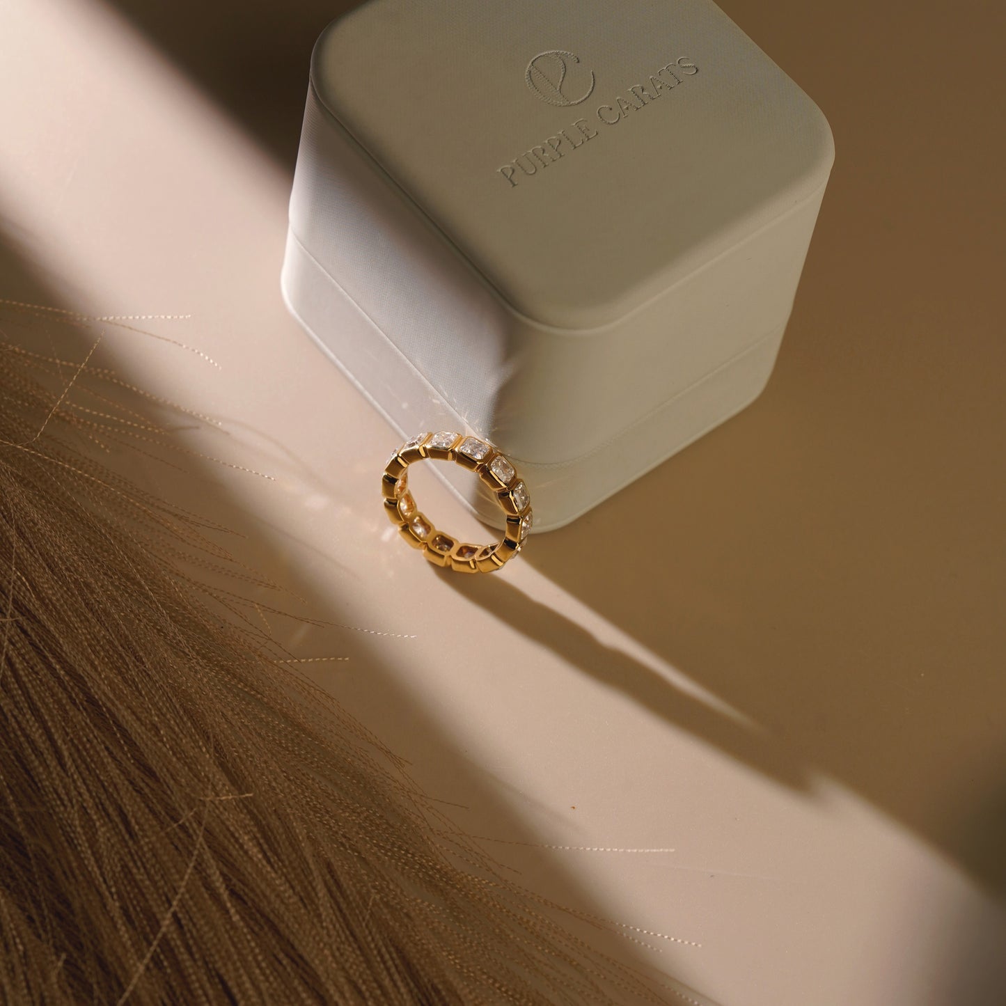 2.25 TCW Asscher Lab-Grown Diamond Full Eternity Wedding Band