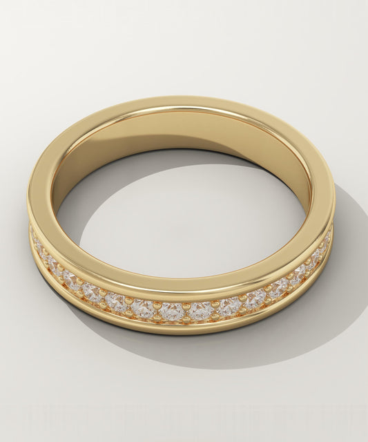 0.7 TCW Round Lab-Grown Diamond Full Eternity Wedding Band