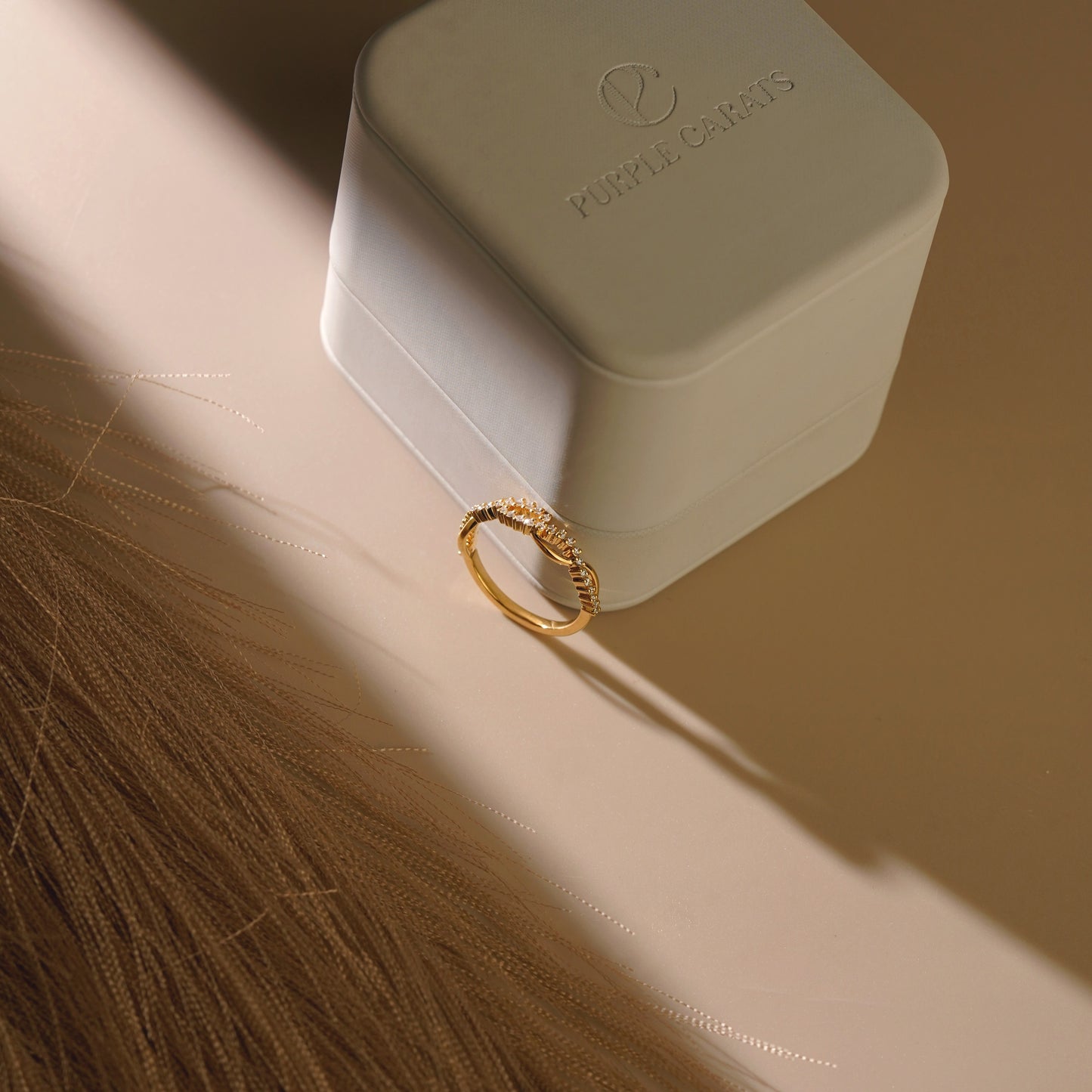 0.16 TCW Round Lab-Grown Diamond Twisted Wedding Band