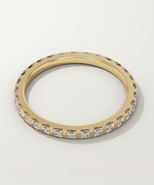 0.54 TCW Princess Lab-Grown Diamond Full Eternity Wedding Band