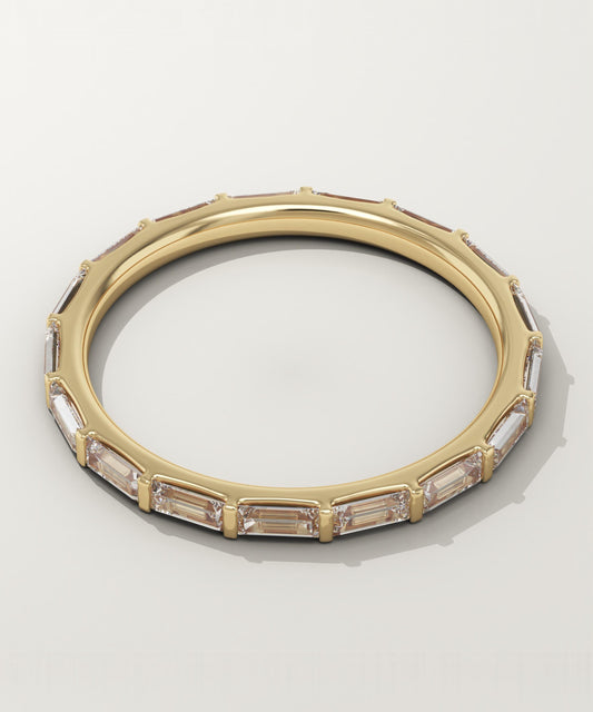 1.61 TCW Baguette Lab-Grown Diamond Full Eternity Wedding Band