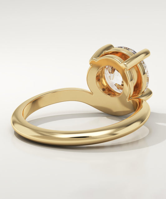 Round Cut Solitaire Lab-Grown Diamond Engagement Ring