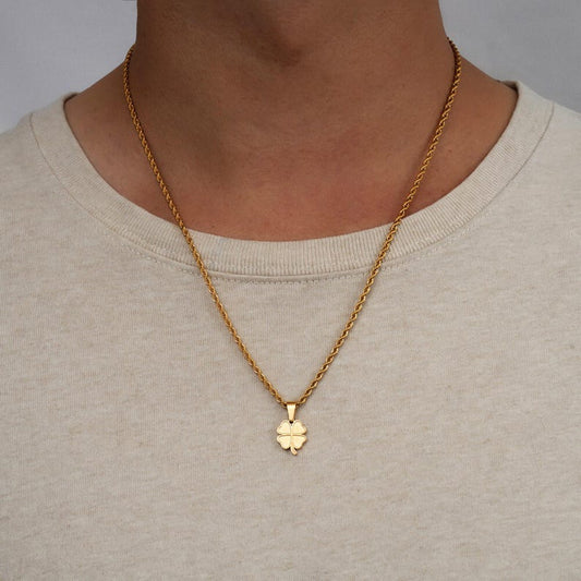 Leaf Clover Necklace For Him