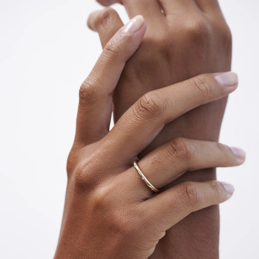 0.01 TCW Round Cut Lab-Grown Diamond Flush Setting Wedding Band