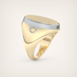 0.55 CT Round Moissanite Diamond  Band For Him