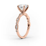 2 CT Princess Cut Vintage Pave Lab-Grown Diamond Engagement Ring