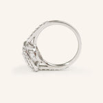 1 CT Cushion Cut Double Halo Lab-Grown Diamond Engagement Ring 4