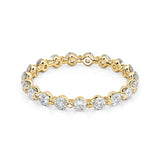 1 TCW Round Lab-Grown Diamond Full Eternity Wedding Band
