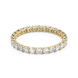 1.2 TCW Round Lab-Grown Diamond Full Eternity Wedding Band
