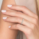 1.2 TCW Round Lab-Grown Diamond Full Eternity Wedding Band