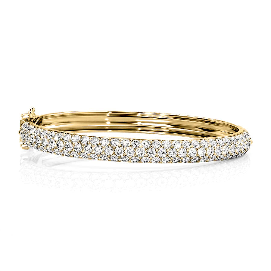 5.5 TCW Round Shaped Lab-Grown Diamond Bangle Bracelet 1