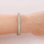 5.5 TCW Round Shaped Lab-Grown Diamond Bangle Bracelet 3