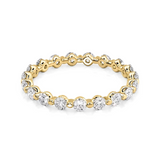 1 TCW Round Cut Lab-Grown Diamond Full Eternity Wedding Band