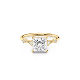 2 CT Princess Cut Vintage Pave Lab-Grown Diamond Engagement Ring