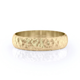 Hammered Matte Finished Wedding Band