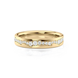 0.5 TCW Round Cut Lab-Grown Diamond Channel Full Eternity Wedding Band