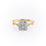 2 CT Asscher Cut Vintage Pave Lab-Grown Diamond Engagement Ring