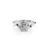 2 CT Radiant Cut Cluster Lab-Grown Diamond Engagement Ring