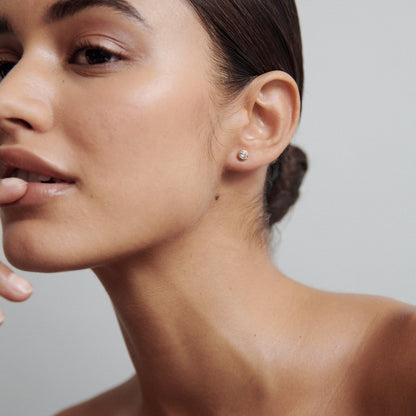 0.5 TCW Round Lab-Grown Diamond Bezel Stud Earrings