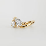 2.06 TCW Pear & Round Cut Toi Et Moi Lab-Grown Diamond Engagement Ring