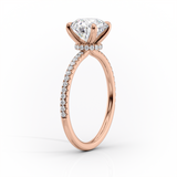 2 CT Asscher Cut Pave Lab-Grown Diamond Engagement Ring