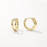 0.02 TCW Round Lab-Grown Diamond Hoop Earrings