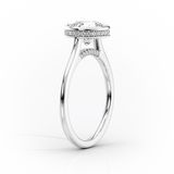 2 CT Asscher Cut Bezel Lab-Grown Diamond Engagement Ring
