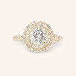 1 CT Round Cut Double Halo Lab-Grown Diamond Engagement Ring 3