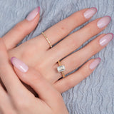 2 CT Emerald Cut Vintage Hidden Halo Lab-Grown Diamond Engagement Ring