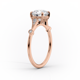 2 CT Asscher Cut Vintage Pave Lab-Grown Diamond Engagement Ring